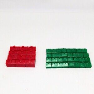 Monopoly 1985 Replacement Hotels & Houses Game Pieces - Tokens-Vintage